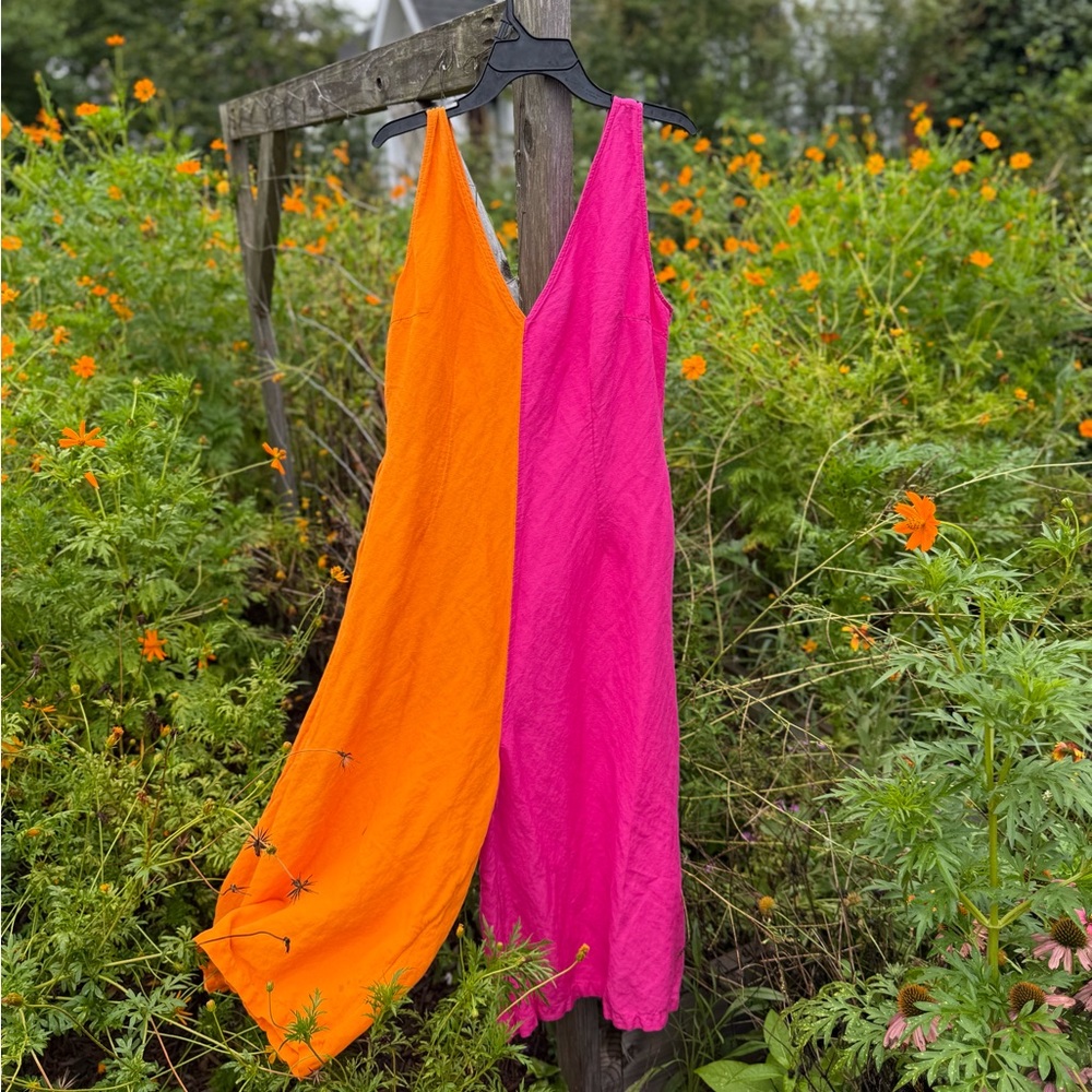 Vibrant Colorblock Linen Jumpsuit